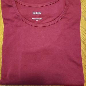 Red Sleeveless Plus Size Top From Blair